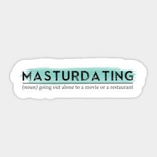 Masturdating Sticker